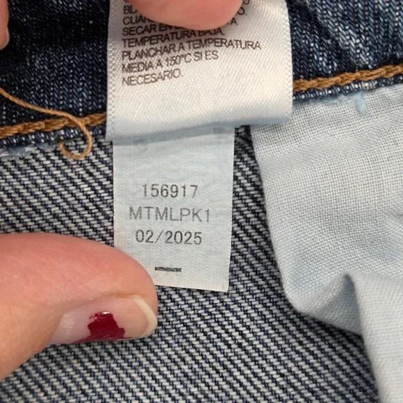 AEROPOSTALE Women 16 High Rise Wide Leg Jeans Medium Wash Whiskering - Picture 6 of 7